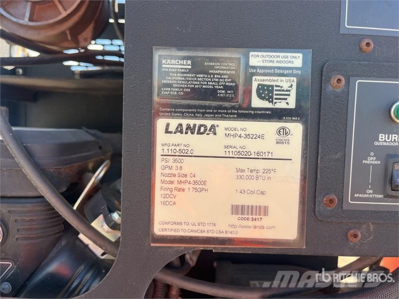 Landa MHP4-35224E Pressure Washer Мойки низкого давления