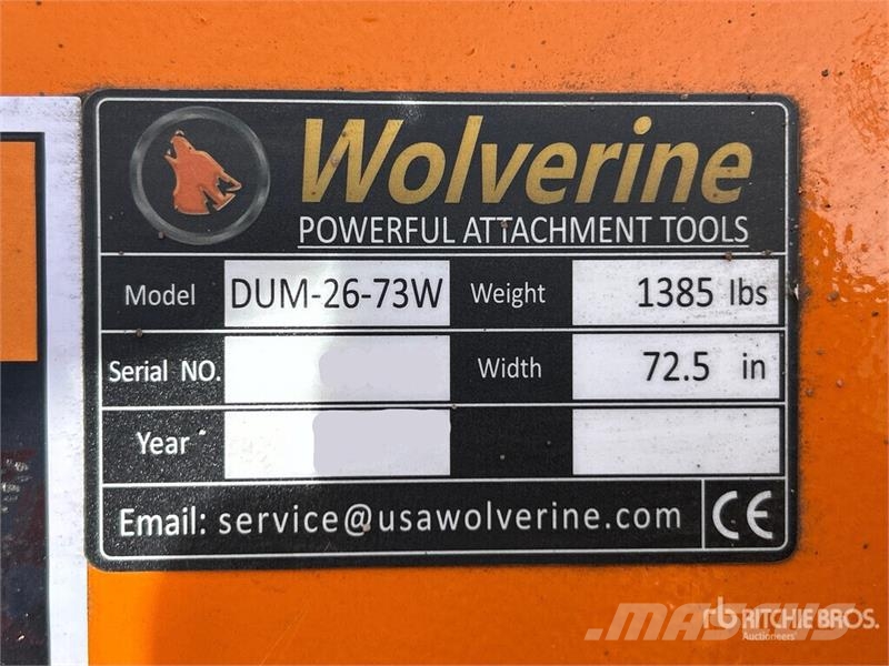 Landhonor DUM-26-73W Drum Skid Steer Mulcher (Unused) Trince forestali
