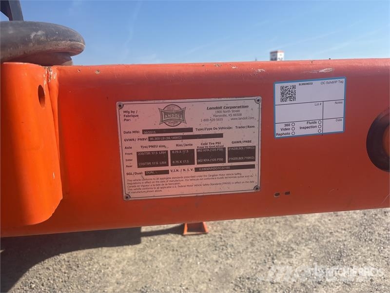 Landoll 48 ft T/A Hydraulic Tail Trailer Caricatore basso