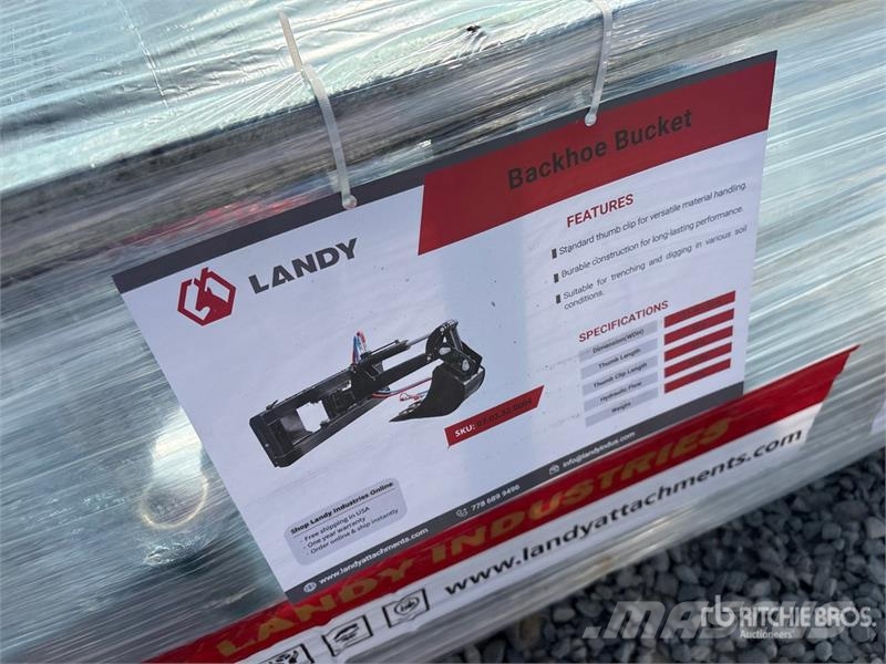 Landy FHA-12IN-MP1220 12 in Skid Steer Backhoe (Unused) Utovarne korpe