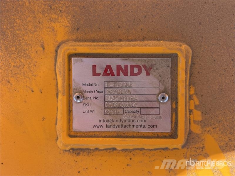 Landy FJL2.5 Forklift Material Handling Arm (Unused) Drugi deli