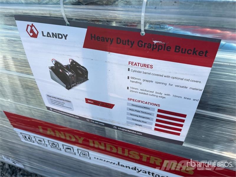 Landy GB72 72 in General Purpose Skid Steer Grapple Buck Grapples