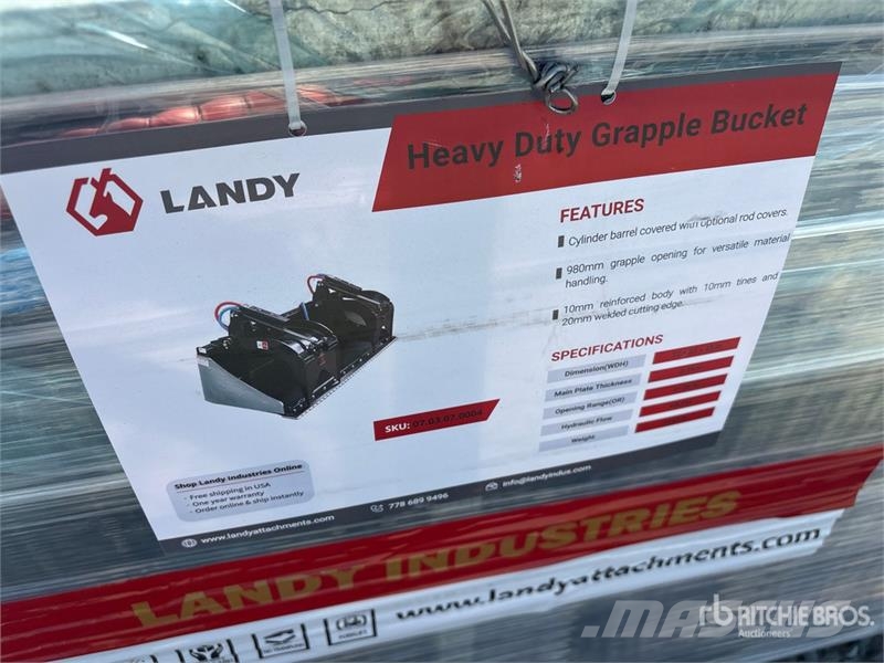 Landy GB72 72 in General Purpose Skid Steer Grapple Buck Grapples