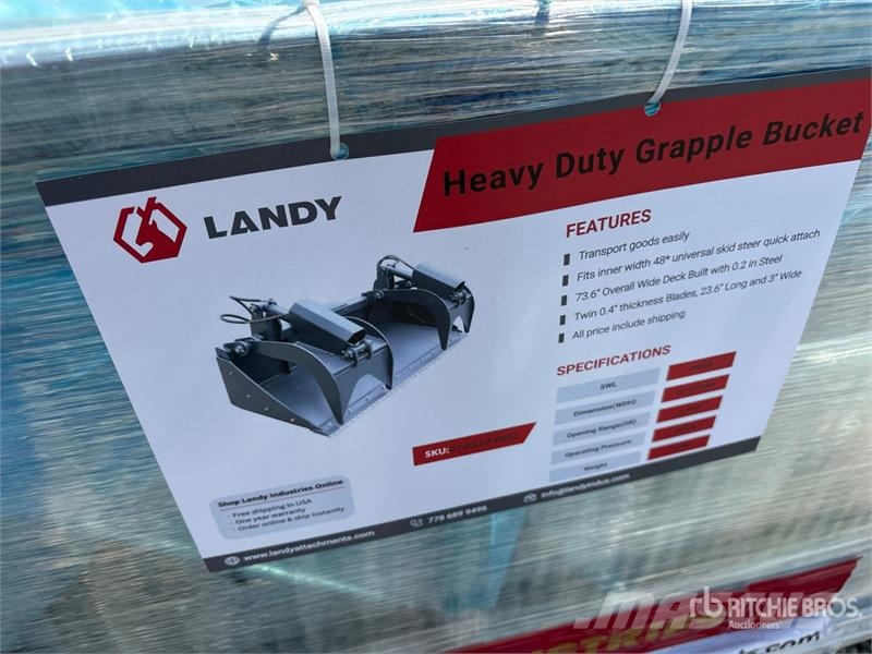 Landy GB85 85 in Skid Steer Grapple Bucket (Unused) Grapples