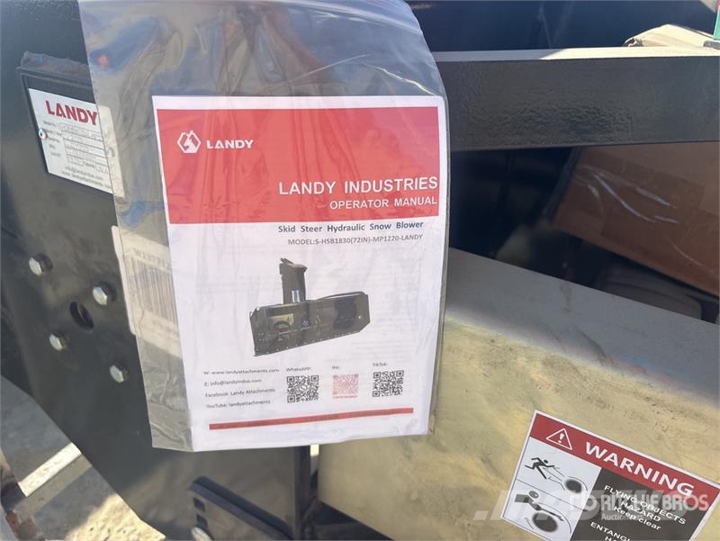 Landy HSB72 72 in Skid Steer Snowblower (Unused) 掃雪機