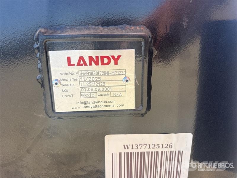 Landy HSB72 72 in Skid Steer Snowblower (Unused) 掃雪機