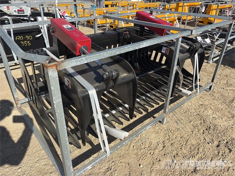 Landy PRGB72 72 in Skeleton 72 in Rock Skid Steer Grappl خطاطيف