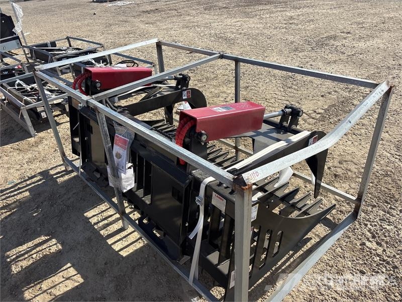 Landy PRGB72 72 in Skeleton 72 in Rock Skid Steer Grappl خطاطيف