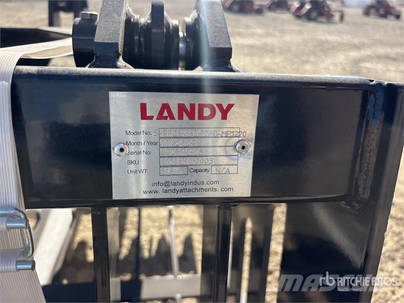 Landy PRGB72 72 in Skeleton 72 in Rock Skid Steer Grappl خطاطيف