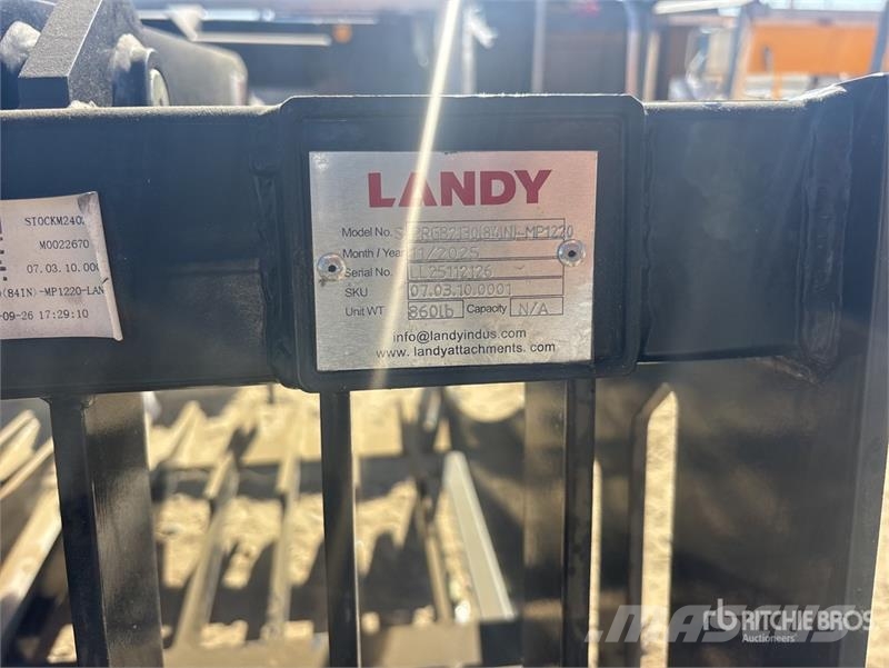 Landy PRGB84 84 in Skeleton Skid Steer Grapple Bucket (U 兩爪吊夾