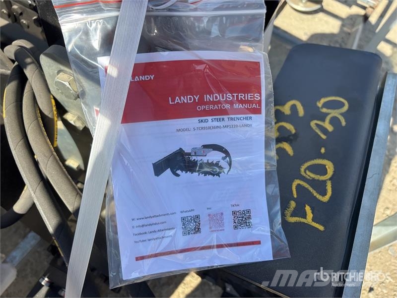 Landy TCR36 Skid Steer Trencher (Unused) 掘溝機