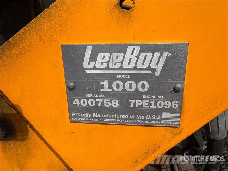 LeeBoy 1000 Track Asphalt Paver Asphalt pavers