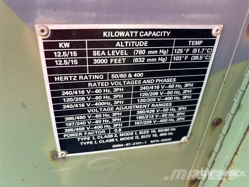 Libby Welding MEP044A 15 kW Skid-Mounted Generator Dieselgeneratorer