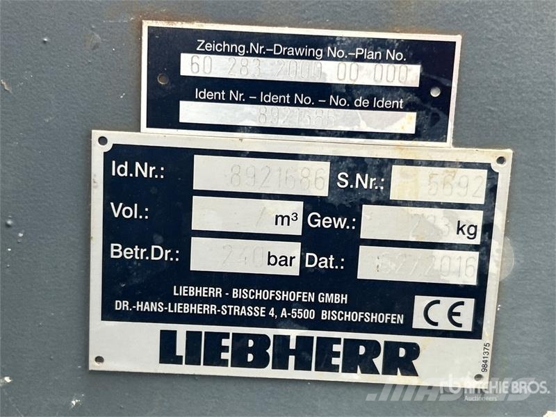 Liebeherr 47 in Q/C Wheel Loader Forks Vilice