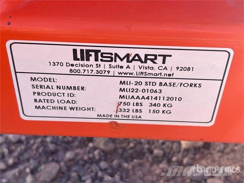 Liftsmart MLI20 Material Hoist Takels, lieren en materiaalliften