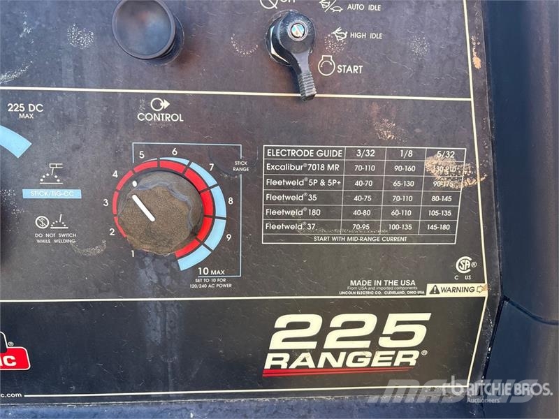 Lincoln Ranger 225 Electric Welder Welding Equipment
