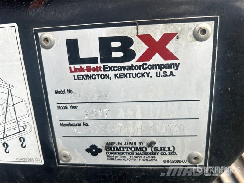 Link-Belt 350X4EX Tracked Excavator Гусеничні екскаватори