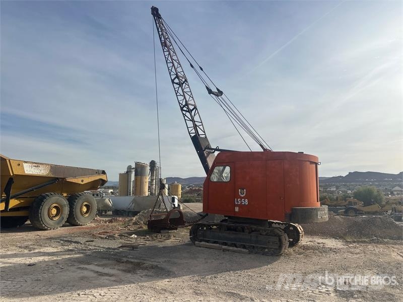 Link-Belt LS-58 15400 lb Lattice-Boom Crawler Crane Grue sur chenilles
