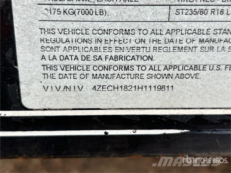 Load Trail 18 ft T/A Equipment Trailer Biltransporter henger