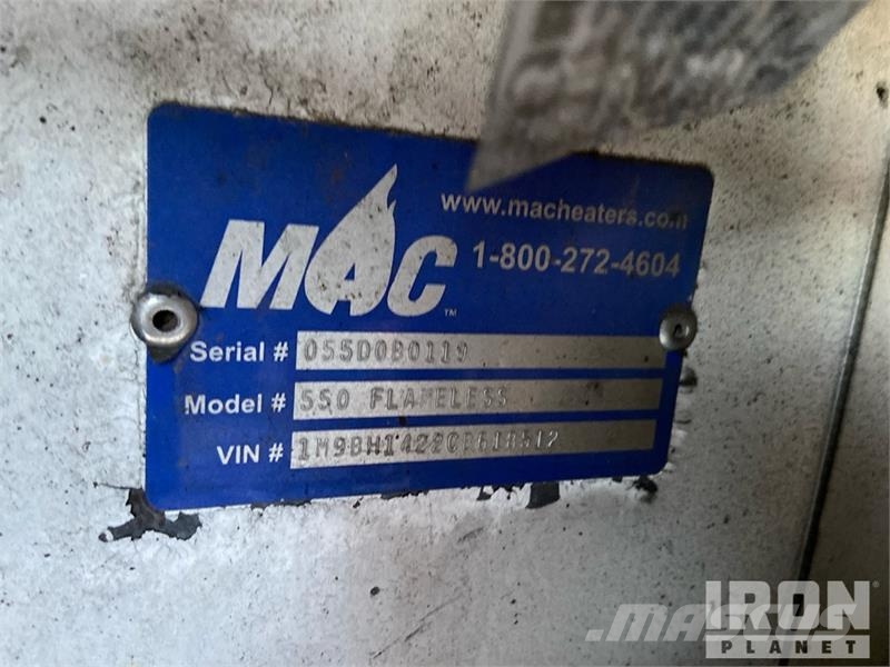 MAC 550F Ground Heater Equipamento de aquecimento e descongelamento