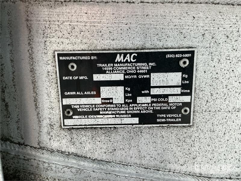 MAC Flatbed Trailer Plato/keson prikolice