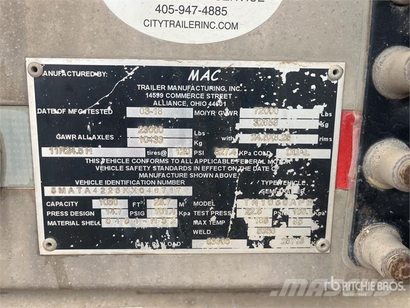 MAC TN1050APB Altri rimorchi