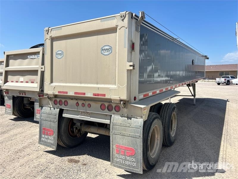 MAC TNAR39FR 39 ft T/A Aluminum Frameless End Dump Tra Tipper trailers