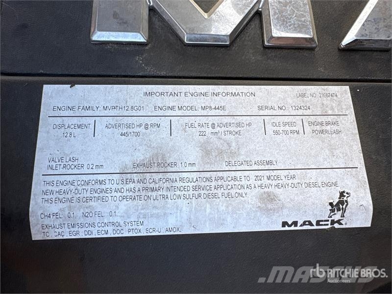 Mack Anthem 6x4 T/A Sleeper Truck Tractor Vilcēji