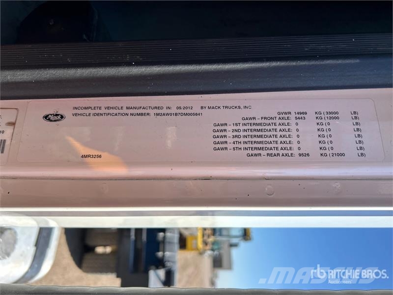 Mack CXU612 4x2 Hooklift Truck Kotalni prekucni tovornjaki