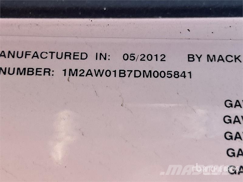 Mack CXU612 4x2 Hooklift Truck Kotalni prekucni tovornjaki