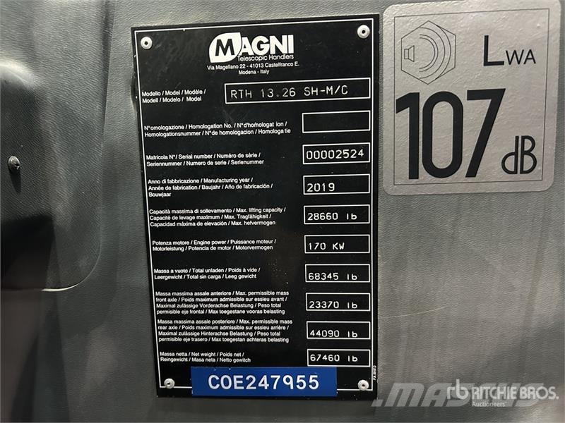 Magni RTH 13.26 Telehandler مناولات متداخلة