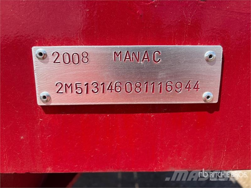 Manac LTM 1650 TREY 48 ft T/A Step Deck Trailer Низкорамные прицепы