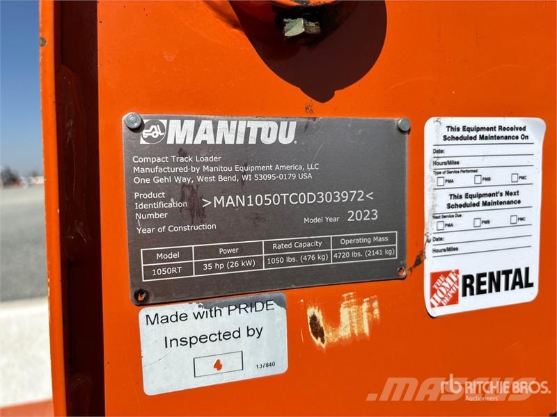 Manitou 1050RT Compact Track Loader لوادر انزلاقية التوجيه