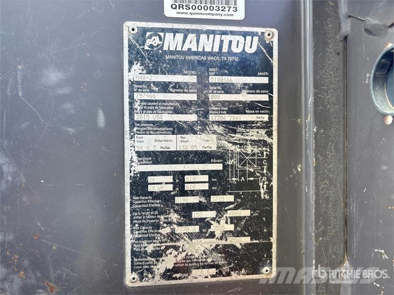 Manitou M40-2T 8190 lb 4x2 Rough Terrain Forklift Vanterenski viljuškar