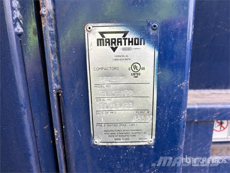 Marathon 250-HT Hydraulic Waste Compactor Ostale poljoprivredne mašine