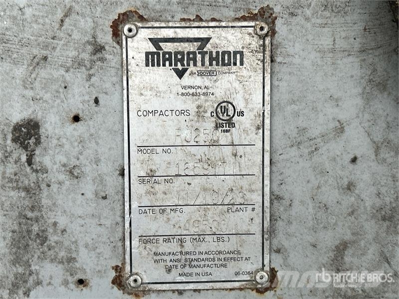 Marathon RJ250 Trash Compactor Egyéb mezőgazdasági gépek