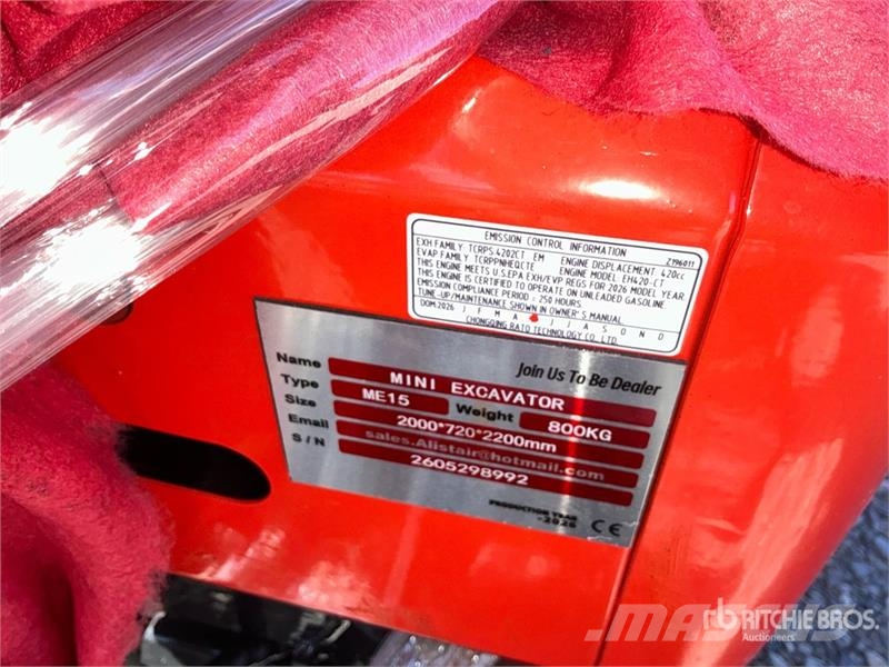 ME15 Gasoline Mini Excavator (Unused) Mini bageri < 7t