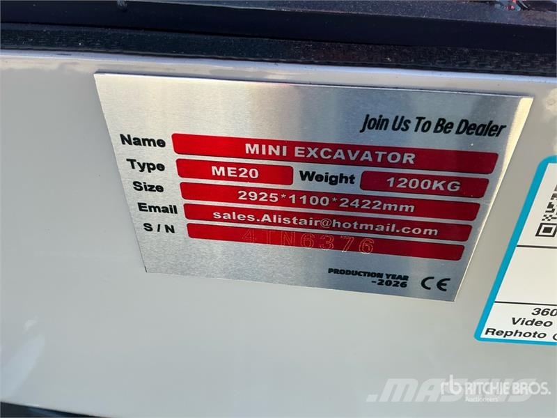  ME20-YELLOW Kubota Diesel Mini Excavator (Unused) Mini excavators < 7t (Mini diggers)