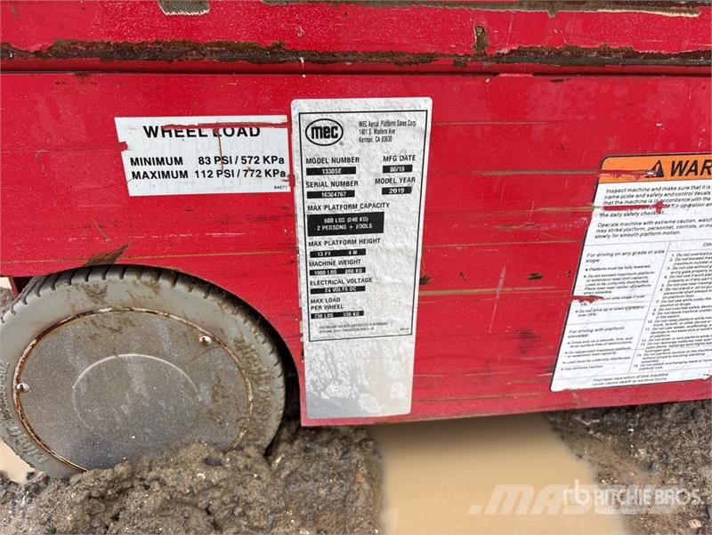 MEC 1330SE Electric Scissor Lift Plataformas tijera