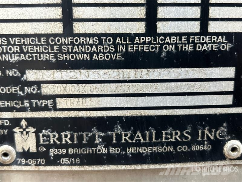 Merritt 53 ft T/A Spread Axle Livestock Trailer Prikolice za prevoz živine