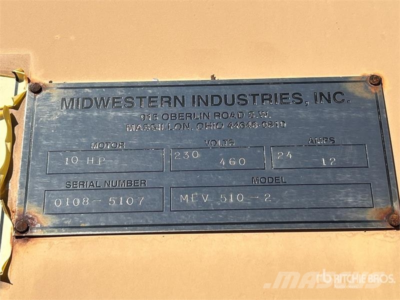 Midwestern Industries MEV 510-2 Skid-Mounted High-Frequency S Screeners