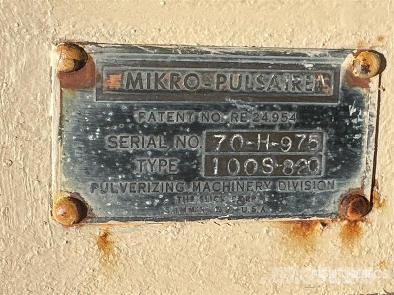 Mikro Pulsair 6 ft x 6 ft x 18 ft 3 in Bag House Asphalt mixing plants