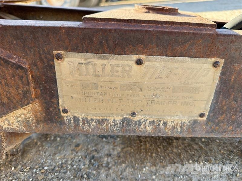 Miller J 16000 lb 18 ft S/A Tilt Deck Trailer Dieplader