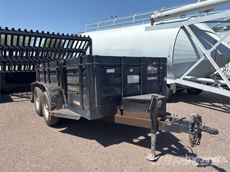 Millerbilt 12 ft T/A Dump Utility Trailer Bañera