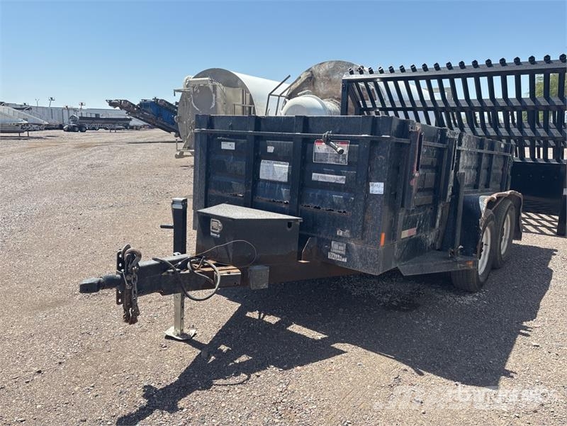 Millerbilt 12 ft T/A Dump Utility Trailer Bañera