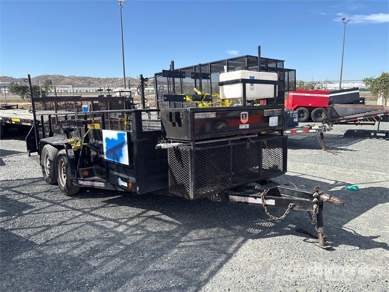  Millerbilt 14 ft T/A Equipment Trailer Auto pārvadāšanas treileri