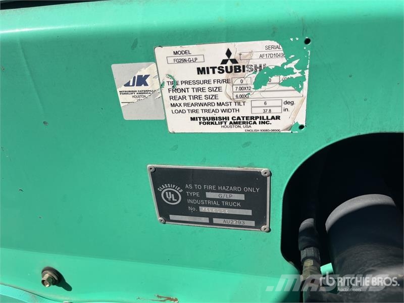 Mitsubishi FG25NGLP 4500 lb Cushion Tire Forklift (Inoperable Gaffeltrucks - andre