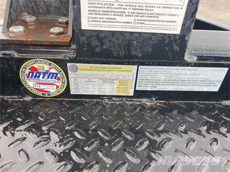 MMDI 58RVX10 8 ft S/A Equipment Trailer Autotransporter prikolice