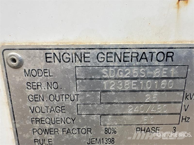 MMDI SDG25S-8E1 25 kVA Mobile Generator Set Dieselgeneraattorit