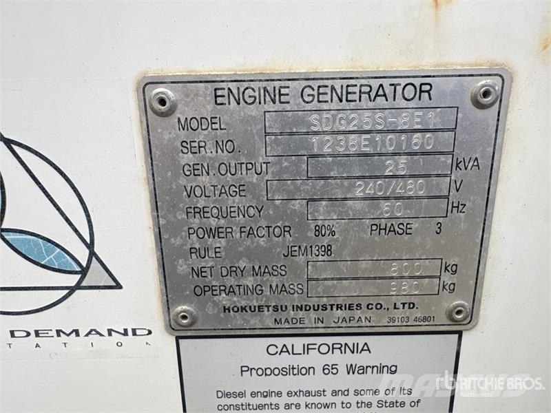 MMDI SDG25S-8E1 25 kVA Mobile Generator Set Dieselgeneraattorit